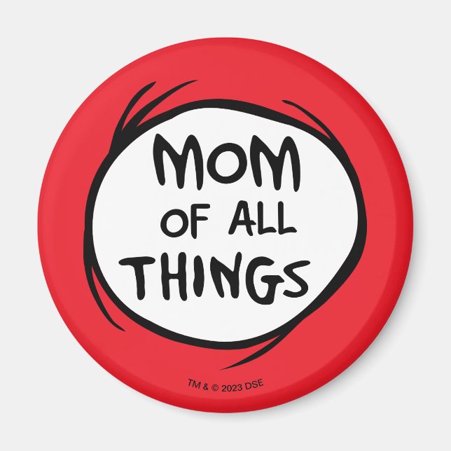 Dr. Seuss | Sak 1 Sak 2 - Alla tings mamma Magnet (Framsidan)