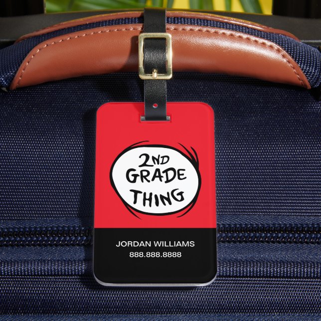 Dr Seuss | SAK 1 SAK 2 - SAK 2 KLASS 2 Bagagebricka (Framsida Insitu 2)