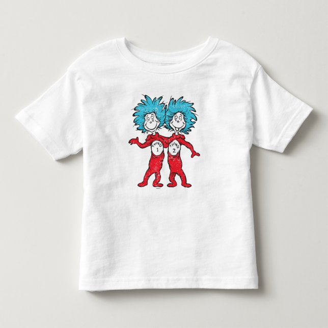Dr. Seuss | Sak 1, Sak 2 Sittande T-shirt (Framsida)