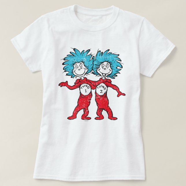 Dr. Seuss | Sak 1, Sak 2 Sittande Tröja (Design framsida)