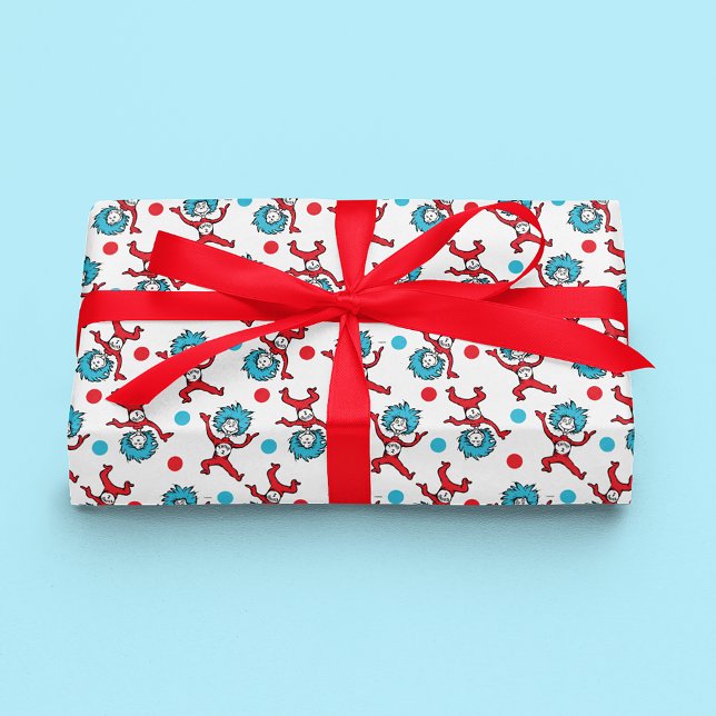 Dr. Seuss Sak 1 Sak 2 | Tvillingar Barnkalas Presentpapper (Wrapped gift)