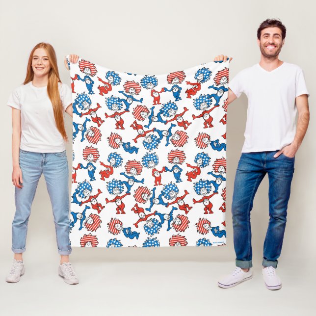 Dr Seuss | SAK 1 SAK 2 USA MÖNSTER Fleecefilt (På plats)