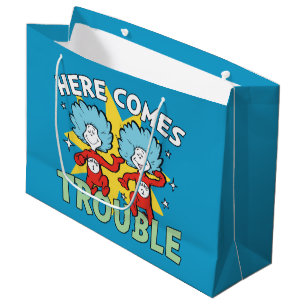 Dr. Seuss Sak ett Sak två Här kommer problem