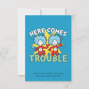 Dr. Seuss   Sak ett Sak två Här kommer problem Kort