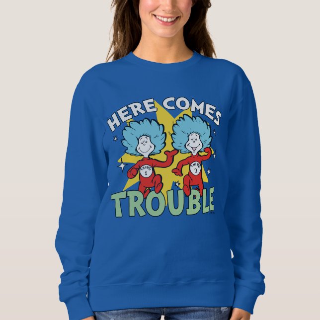 Dr. Seuss | Sak ett Sak två Här kommer problem T Shirt (Framsida)