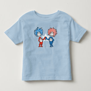 Dr. Seuss Sak Ett Sak Två Patriotisk Grafik T Shirt