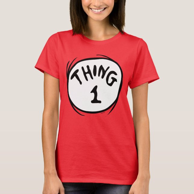 Dr. Seuss | Sak Ett Sak Två - Sak Ett T Shirt (Framsida)