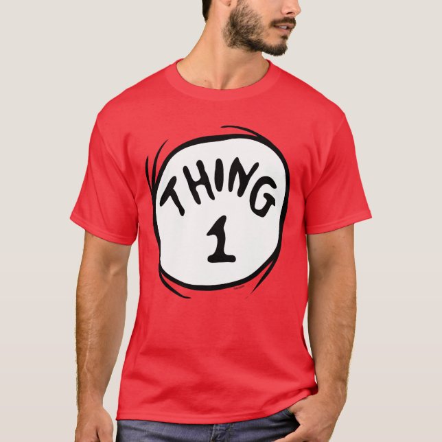 Dr. Seuss | Sak Ett Sak Två - Sak Ett T Shirt (Framsida)