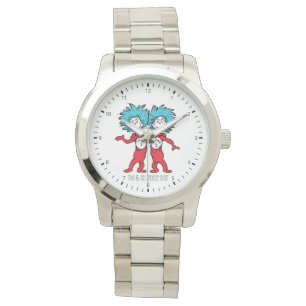 Dr. Seuss Sak ett Sak två Stående Armbandsur