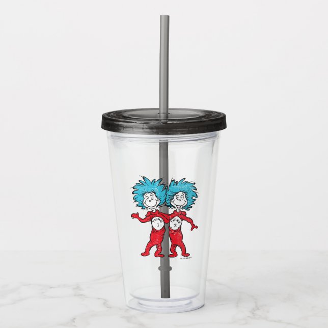 Dr. Seuss | Sak Ett Sak Två Stående Take Away Mugg (Framsida)