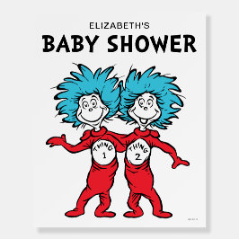 Dr. Seuss Sak Ett Sak Två | Tvillingar Baby Shower