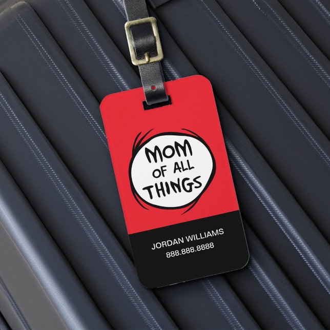 Dr Seuss Sak One Sak 2 - Mamma av hela Sak Bagagebricka (Luggage tag on luggage)