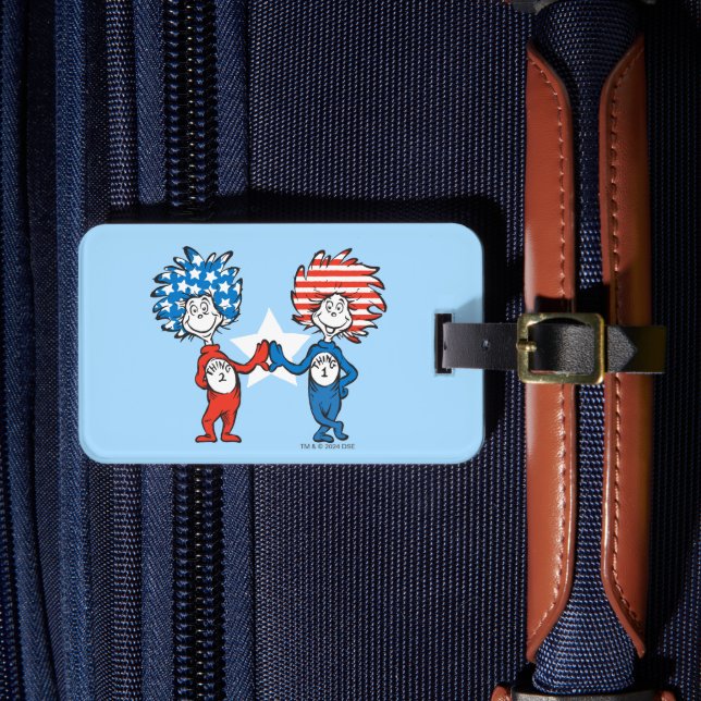 Dr Seuss | Sak One Sak 2 Patriotic Graphic Bagagebricka (Framsida Insitu 4)