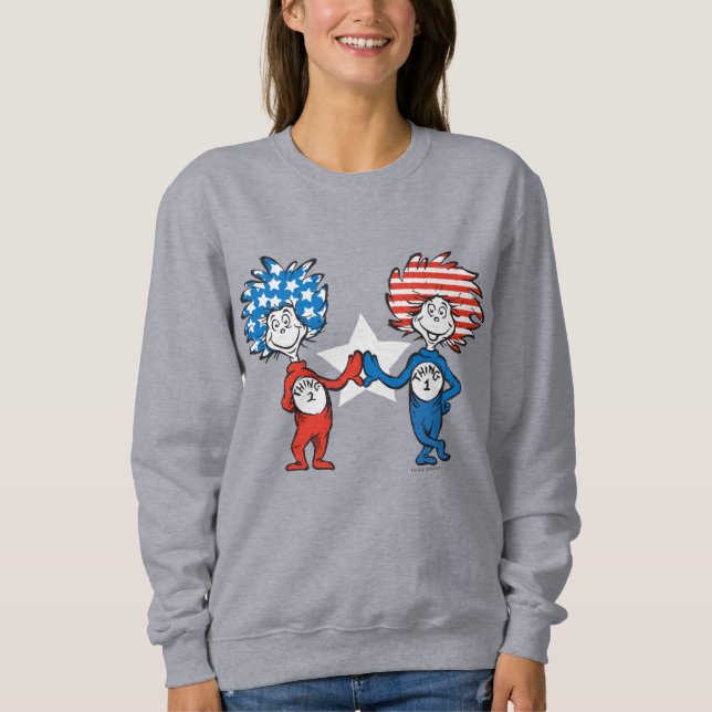 Dr Seuss | Sak One Sak 2 Patriotic Graphic T Shirt (Framsida)