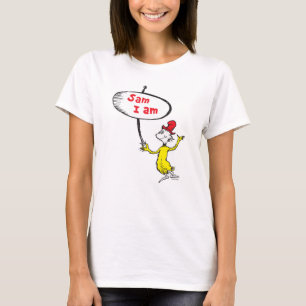 Dr Seuss Sam-I-Am Holding-tecken T Shirt