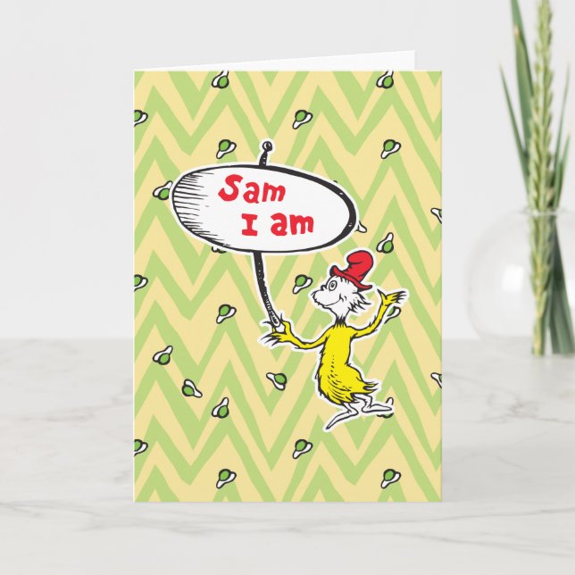 Dr. Seuss | Sam-I-Am med skylt Kort (Framsida)