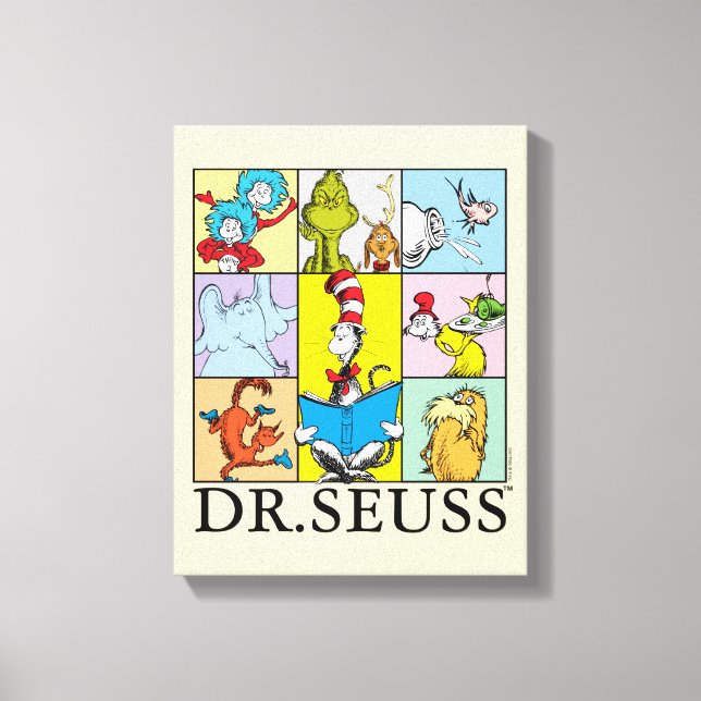 Dr. Seuss | Seriegrafik Canvastryck (Framsida)