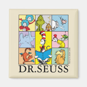 Dr. Seuss Seriegrafik Magnet