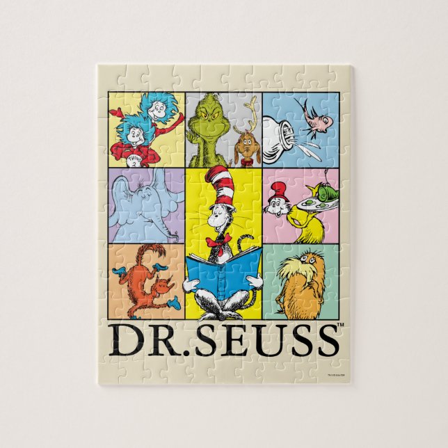Dr. Seuss | Seriegrafik Pussel (Vertikal)