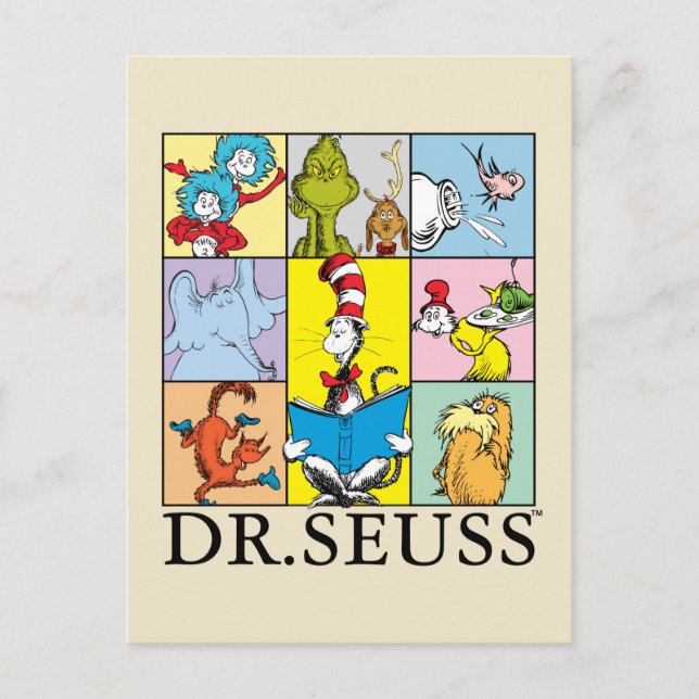 Dr. Seuss | Seriegrafik Vykort (Framsida)
