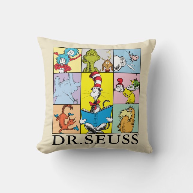 Dr. Seuss | Seriegrafisk Kudde (Framsida)
