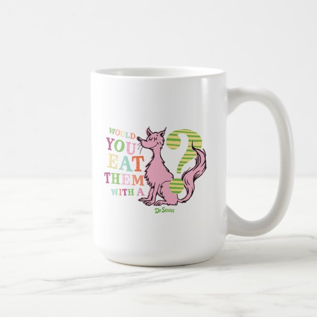 Dr Seuss | Skulle du äta dem med en räv? Kaffemugg (Höger)