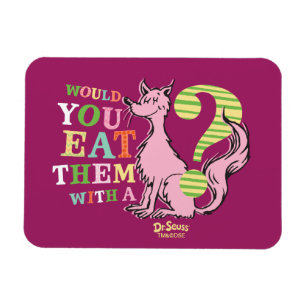 Dr. Seuss Skulle du äta dem med en räv? Magnet