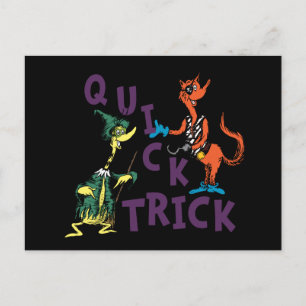 Dr. Seuss Snabba Trick Halloween Grafik Vykort