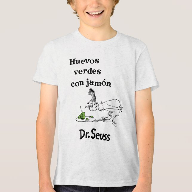 Dr. Seuss spanska Gröna ägg och skinka T Shirt (Framsida)