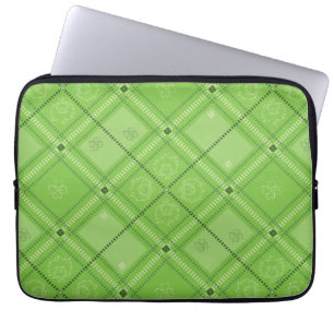 Dr. Seuss   St. Patrick's Day-rutigt mönster Laptop Fodral