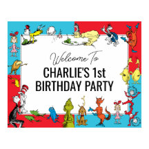 Dr Seuss - tecken | BARNS FÖDELSEDAG