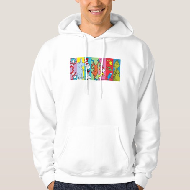 Dr Seuss | Teckensegment Hoodie (Framsida)