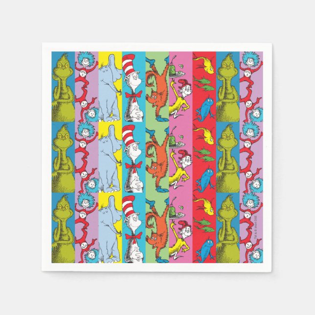 Dr Seuss | Teckensegment Pappersservett (Framsidan)