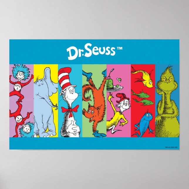 Dr Seuss | Teckensegment Poster (Framsidan)