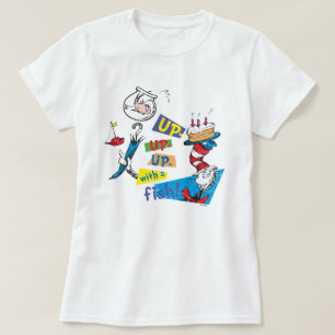Dr. Seuss Upp Upp Upp med en fisk T-shirt