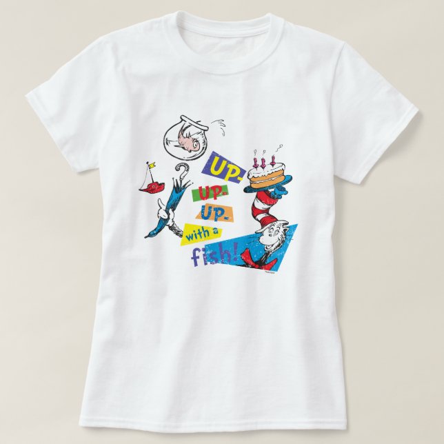 Dr. Seuss | Upp Upp Upp med en fisk Tröja (Design framsida)