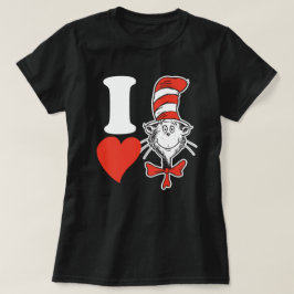 Dr Seuss Valentine| I Hjärta katten i hatten T Shirt
