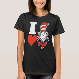 Dr Seuss Valentine| I Hjärta katten i hatten T Shirt