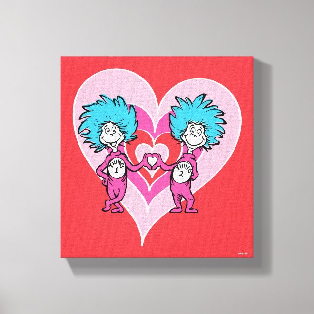 Dr Seuss Valentine | SAK 1 SAK 2 Canvastryck (Framsida)