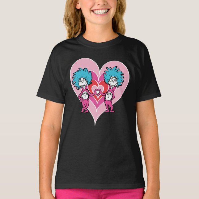 Dr Seuss Valentine | SAK 1 SAK 2 T Shirt (Framsida)