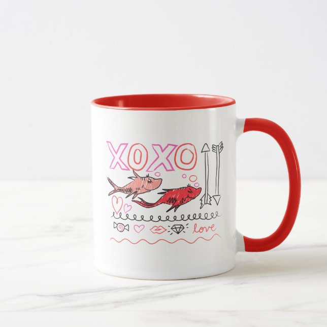 Dr Seuss Valentine | XOXO-design Mugg (Höger)