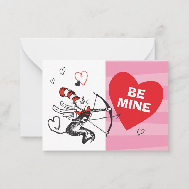 Dr. Seuss Valentine's Day | Be My Valentine Anteckningskort (Framsida)