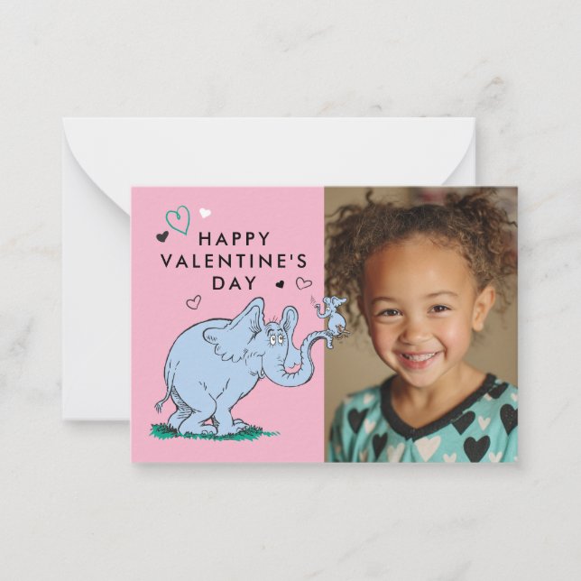 Dr. Seuss Valentine's Day | Horton Hears A Who Anteckningskort (Framsida)