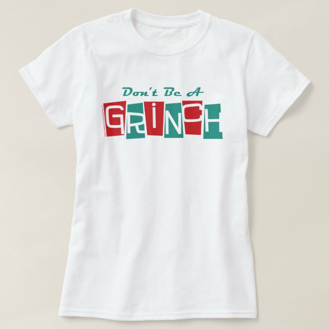 Dr. Seuss | Var inte en Grinch T-shirt (Design framsida)