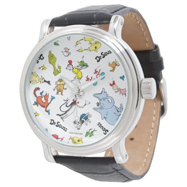 Dr. Seuss världsmönster Armbandsur (Vinklad)