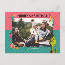 Dr Seuss | Vintage Grinch Family Photo Helgdag Helg Vykort