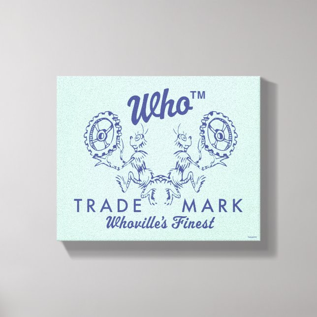 Dr Seuss | WHO:s finaste Logotyp Canvastryck (Framsida)
