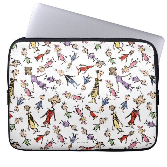 Dr. Seuss Whoville Characters Festive Pattern Laptop Fodral (Framsidan)