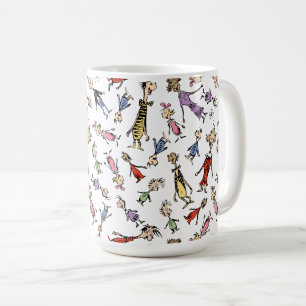 Dr. Seuss Whoville Karaktärer Festivt Mönster Kaffemugg