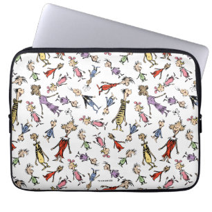 Dr. Seuss Whoville Karaktärer Festivt Mönster Laptop Fodral